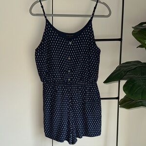 Navy Blue One Piece Romper
